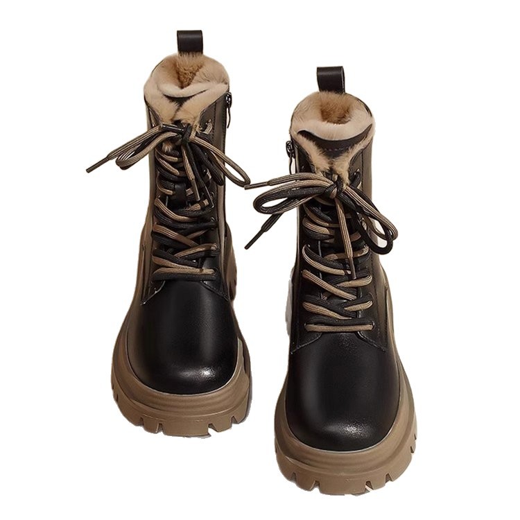New Autumn Winter Fleece-lined Extra-thick Dr Boots foto 5