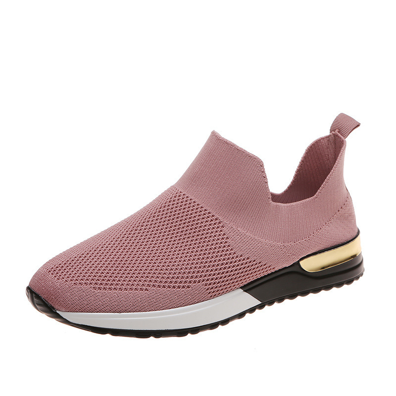 Spring And Autumn New Breathable Fly Woven Mesh Pumps Soft Bottom Running Shoes foto 2