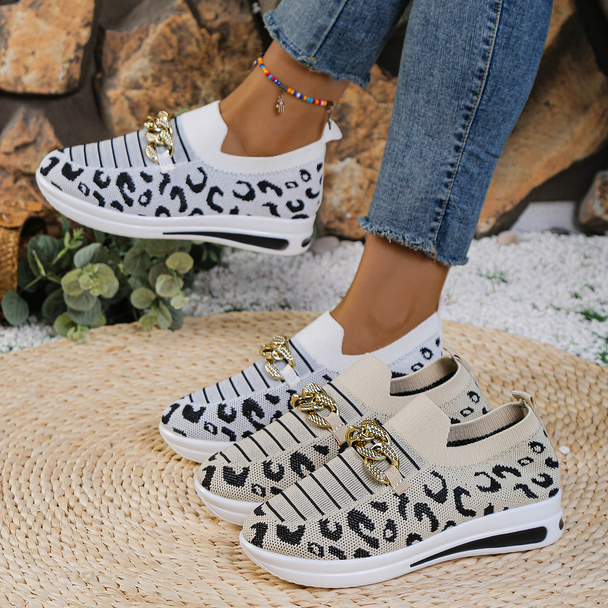 Flat Slip-on Loafers Large-size Casual Breathable Sneakers foto 5
