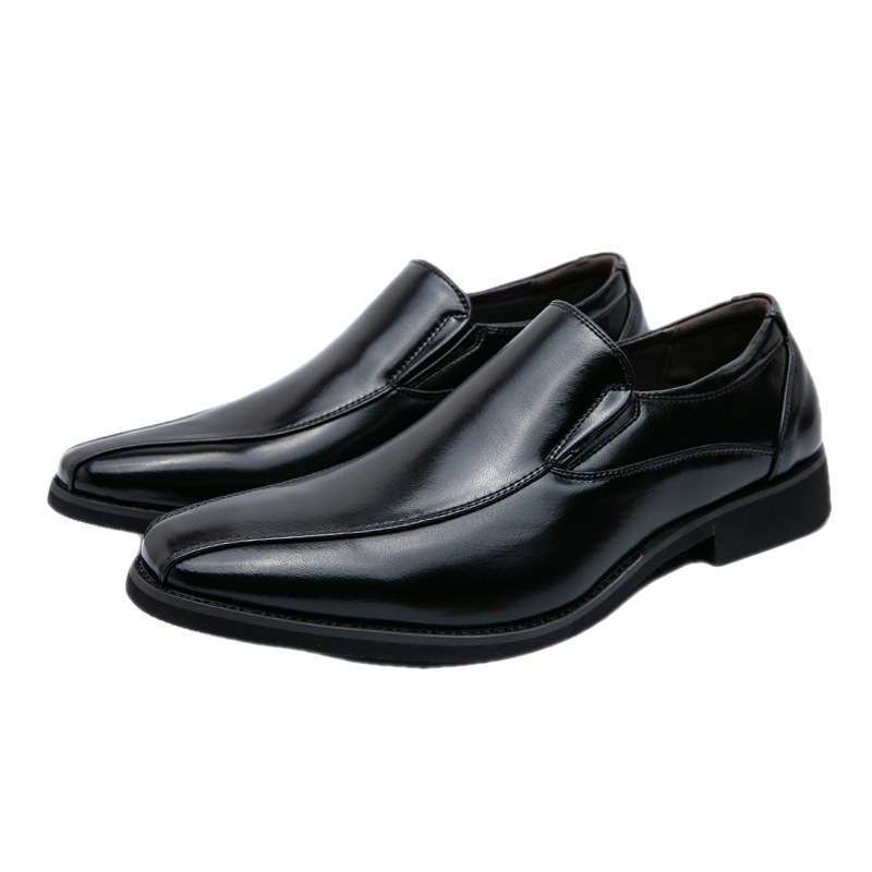 Men's Shoes Patent Leather Casual Pointed Leather Shoes Studio Set Leather foto 4