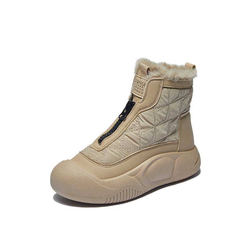 Women's Warm Casual Fleece-lined High-top Snow Boots foto 4