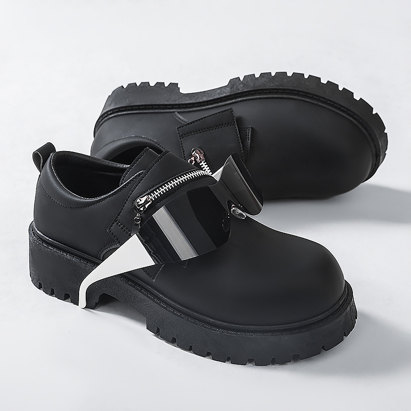 Casual New Platform Leather Shoes For Men foto 2