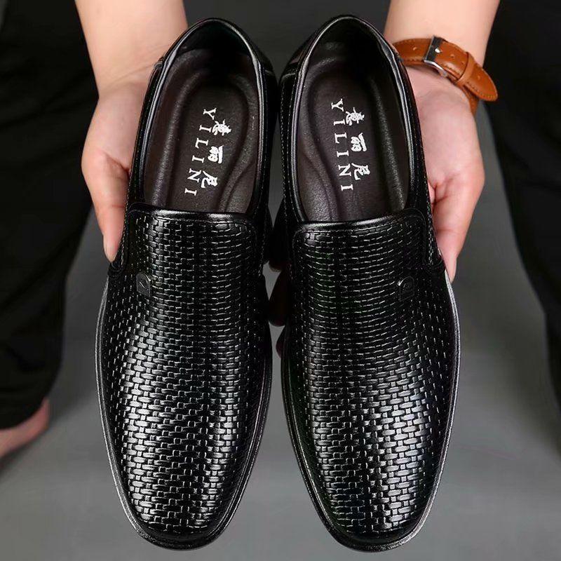 Mens Breathable Hollowed-Out Casual Leather Sandals foto 4