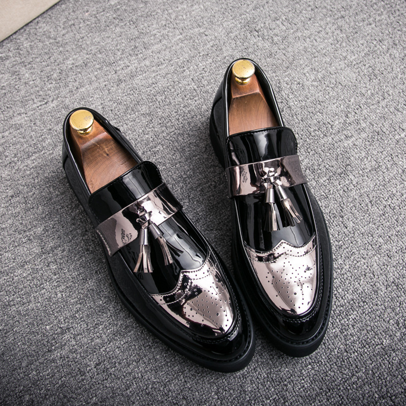 Fashion Men's British Style Casual Leather Shoes foto 3