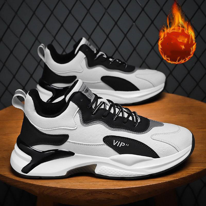 Fashion Black White Sneakers Casual Outdoor Lightweight Breathable Sports Shoes For Men foto 4