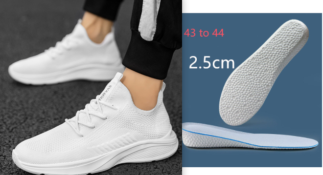 Breathable White Mesh Men's Casual Sneaker foto 3