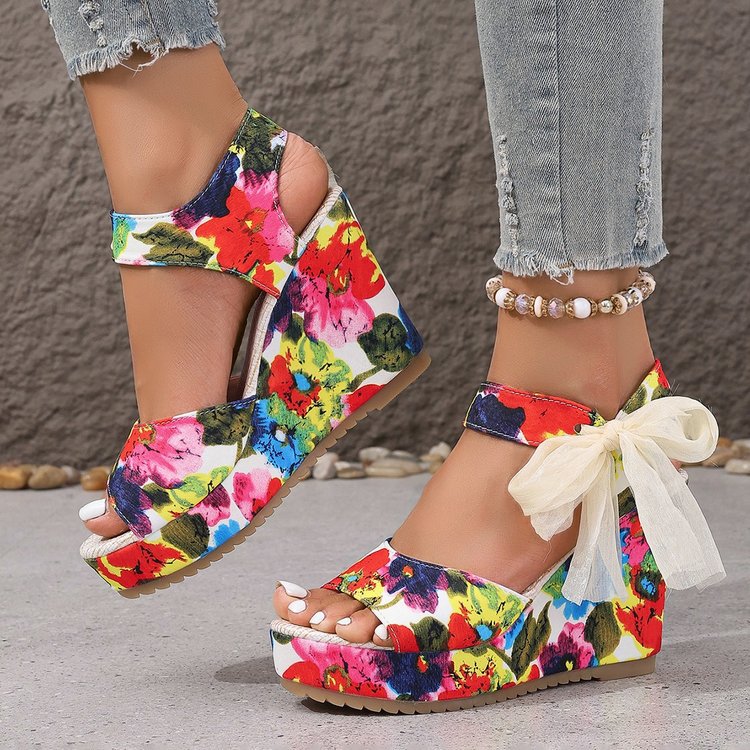 Summer New Fish-mouth Lace-up High-heeled Womens Sandals foto 3