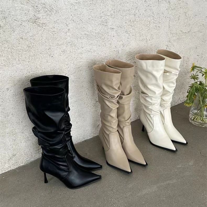 New High-rise Retro Niche-design Over-the-knee Boots foto 4