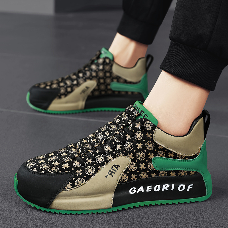 Bag Raise The Bottom Flower Cloth Casual Shoes Men foto 4