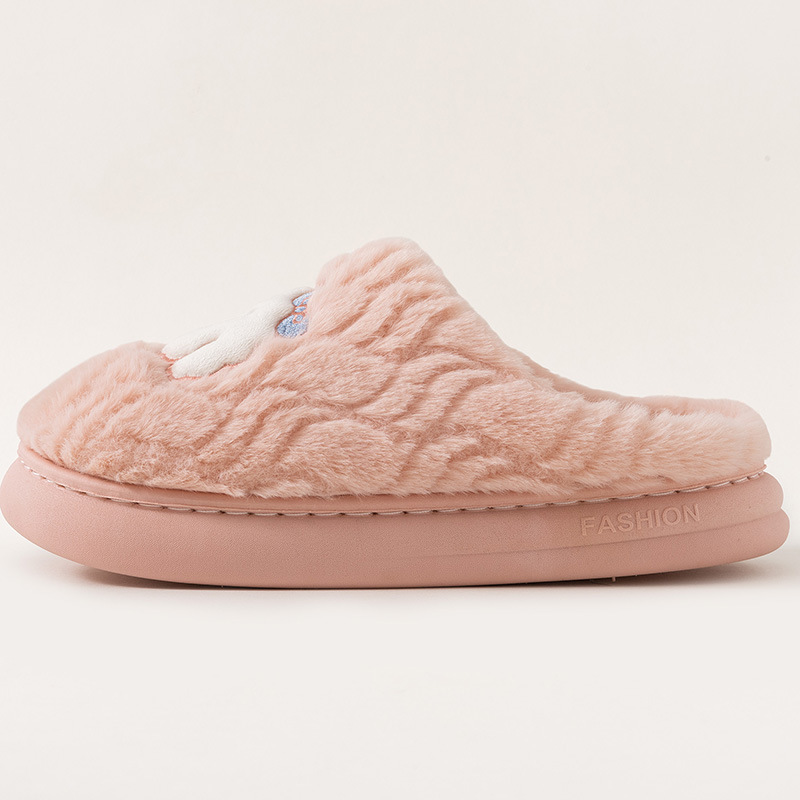 Couple Cotton Slippers Indoor Thickening Warm Plush Cotton Shoes foto 2