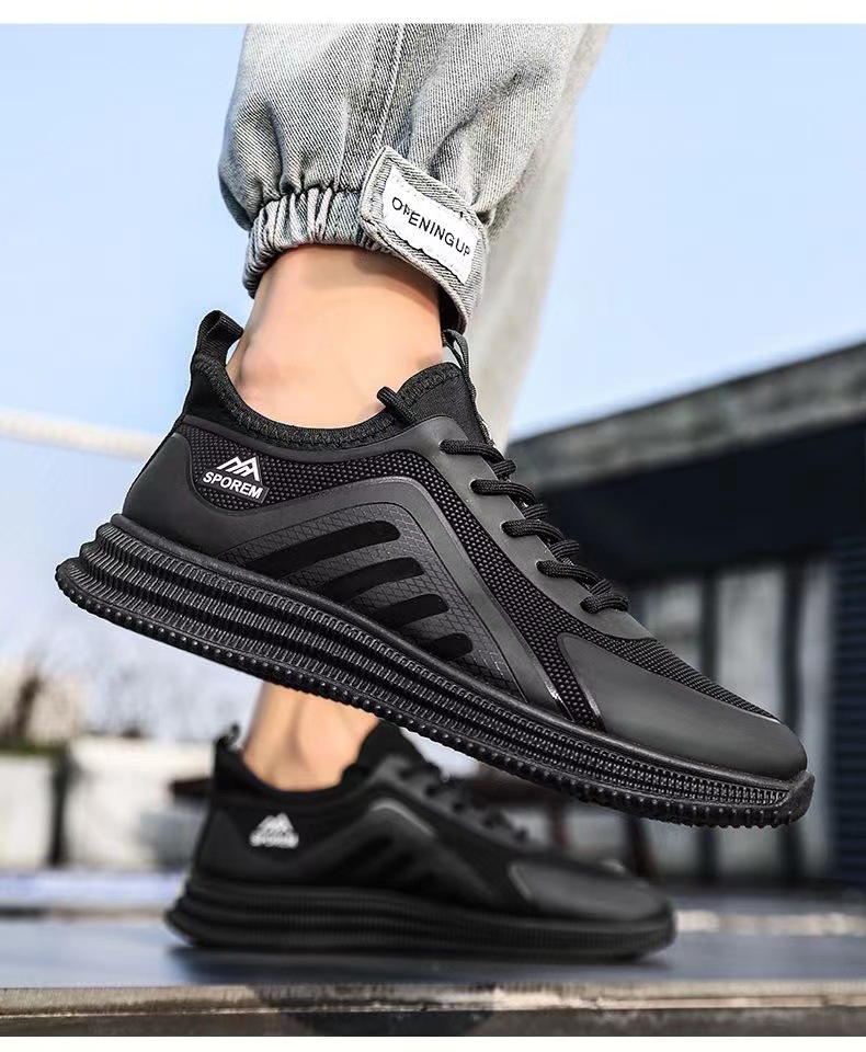 Men's Fly Woven Mesh Shoes Soft Sole Sneakers foto 3