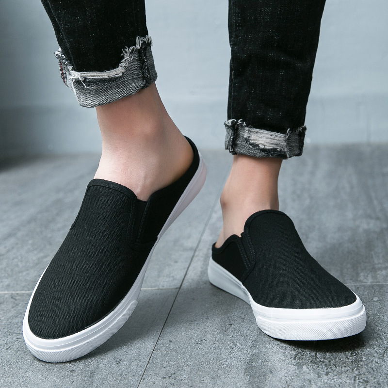 Fashion Men's Slip-on Closed Toe Canvas Shoes foto 2