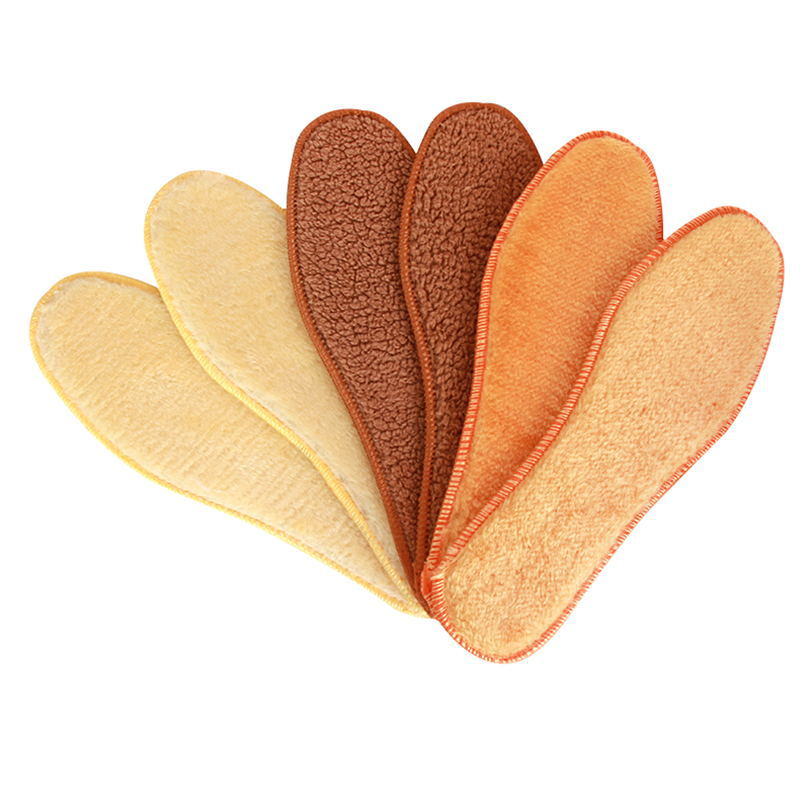 Fleece-lined Thickened Cold Protection In Winter Alpaca Fleecefiber Insole foto 3