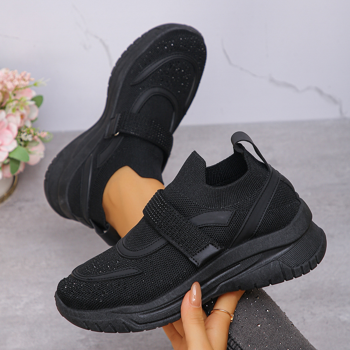 Deep-soled Breathable Wedge Sneakers For Women foto 2