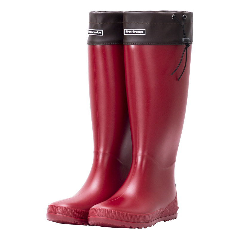 Stocking Slim Fit High-top Casual Rain Boots foto 3