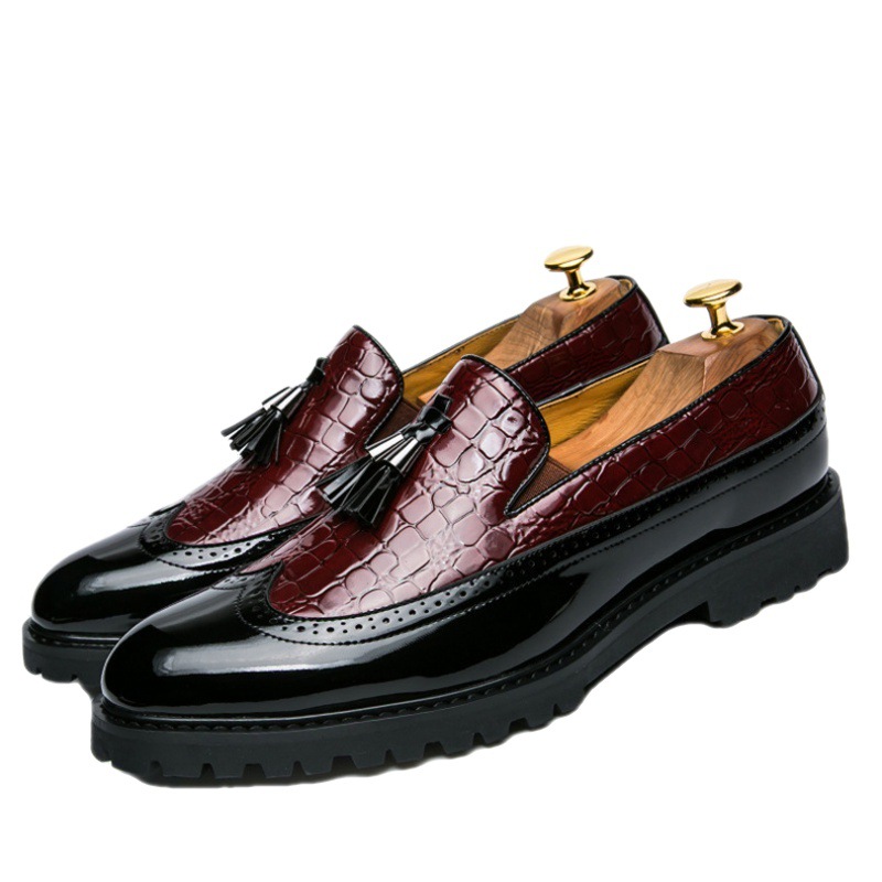 Men's Fashion Slip-on Casual Leather Shoes foto 4