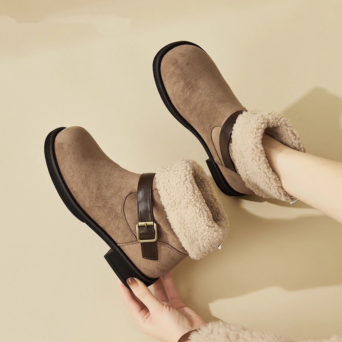 Autumn New Soft Suede Ankle Boots Slim Boots Fashion Versatile foto 5