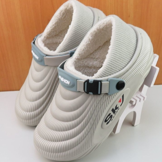 Cotton Slippers With Cotton Roots For Men's Household Use, Anti Slip, Extra Thick For External Wear foto 2