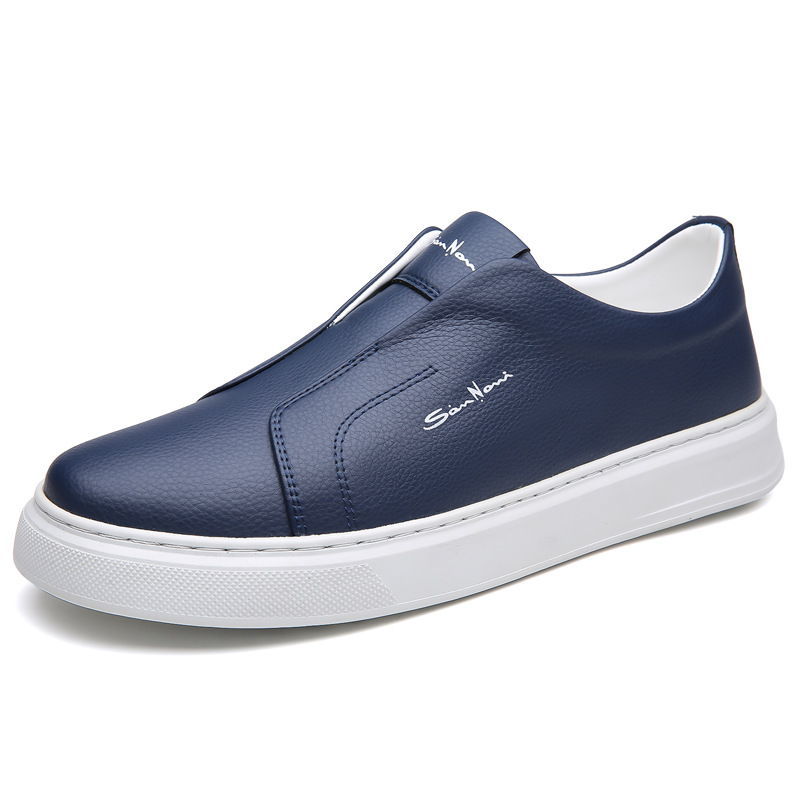 Casual And Comfortable Breathable Non-slip Trendy Soft Bottom Rubber Round Toe Flat Heel Slip-on Shoes foto 2