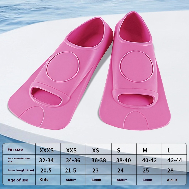 Swimming Flippers Freestyle Silicone Short Flippers foto 4