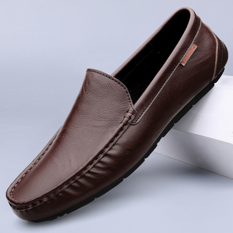 Men's Leather Shoes Casual Soft Leather foto 2