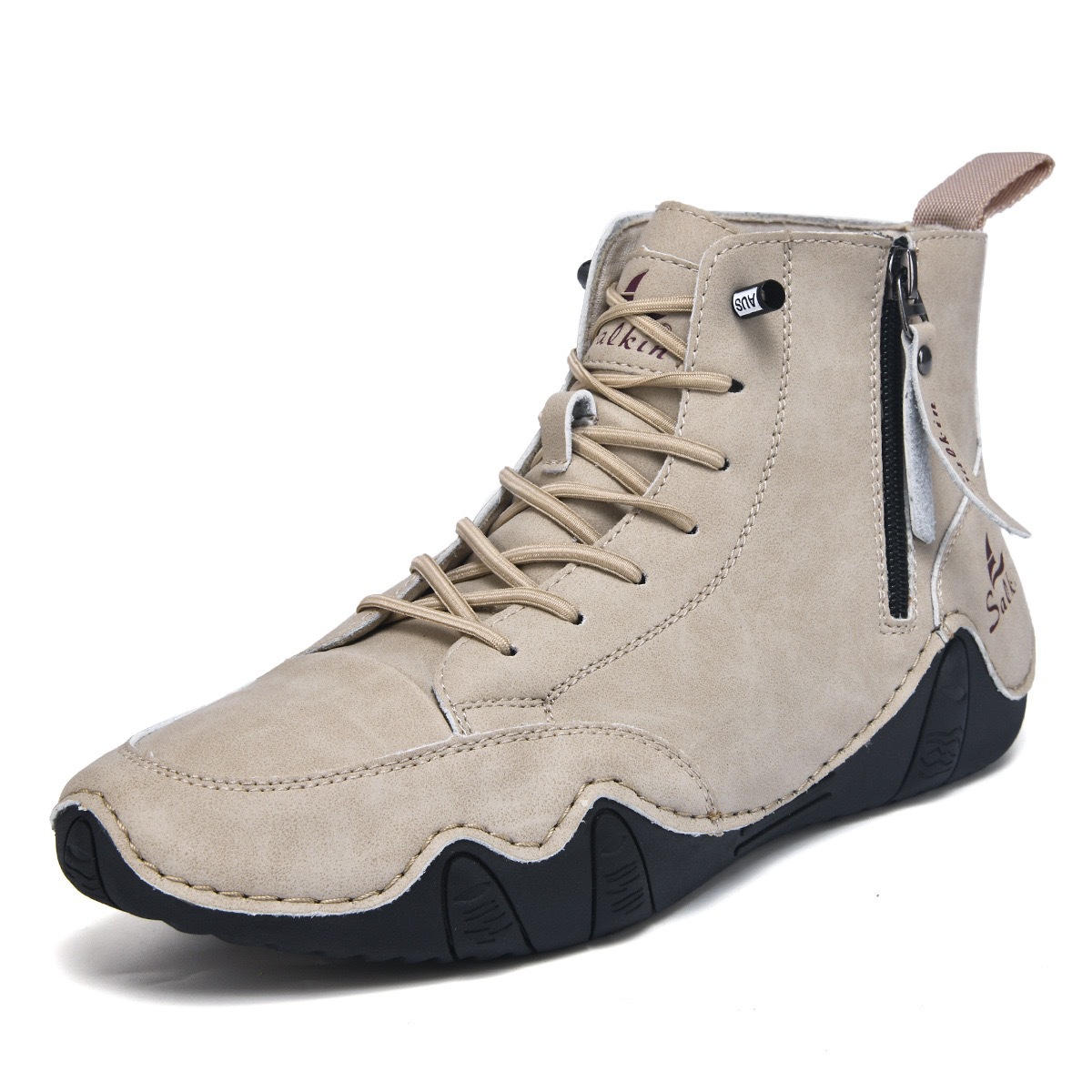 Men's High-top Handmade Leisure Ankle Boots foto 5