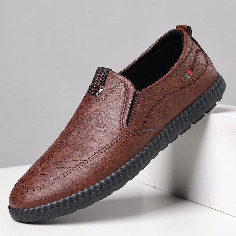 Spring And Summer Versatile Casual Middle-aged Men's Leather Shoes