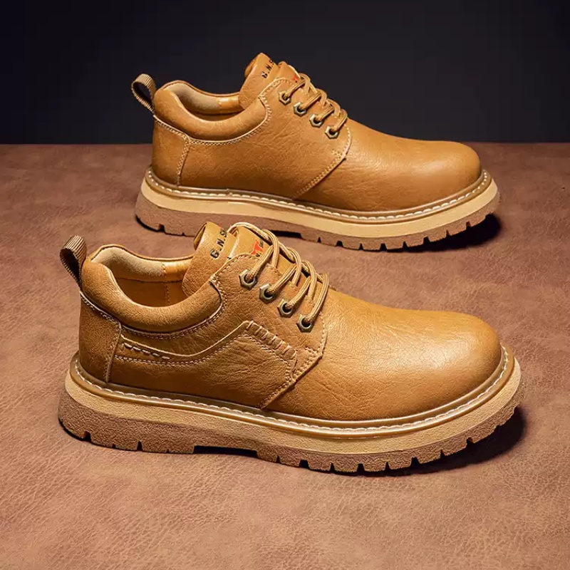Spring And Autumn Vintage Casual Leather Shoes Men's Genuine Leather Shoes foto 2