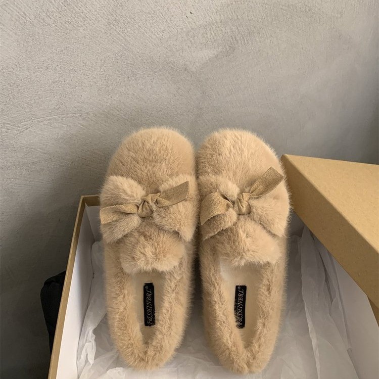 Winter Warm Bow Tie Shoes Ladies foto 5