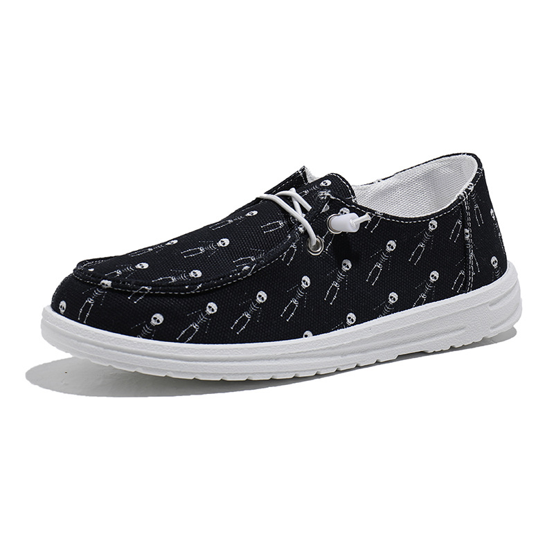 Women's Canvas Casual Plus Size Halloween Versatile Soft Sole Shoes foto 3