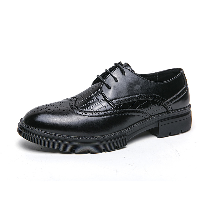 Casual Derby Shoes Men's British Formal Wear Low-top Shoes foto 4