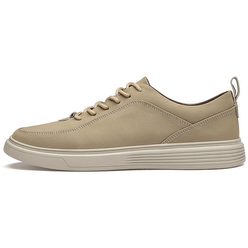Men's Casual Sneakers Two-layer Cowhide Breathable Lace Up Fashion All-matching foto 4