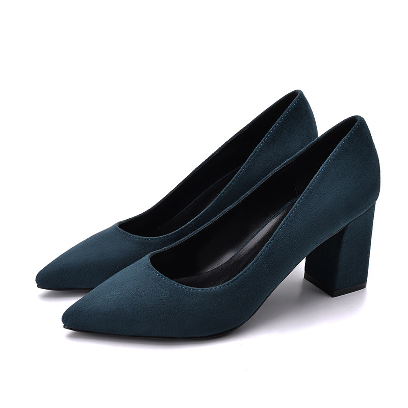Comfortable All-matching Low-cut High Heels Women foto 3