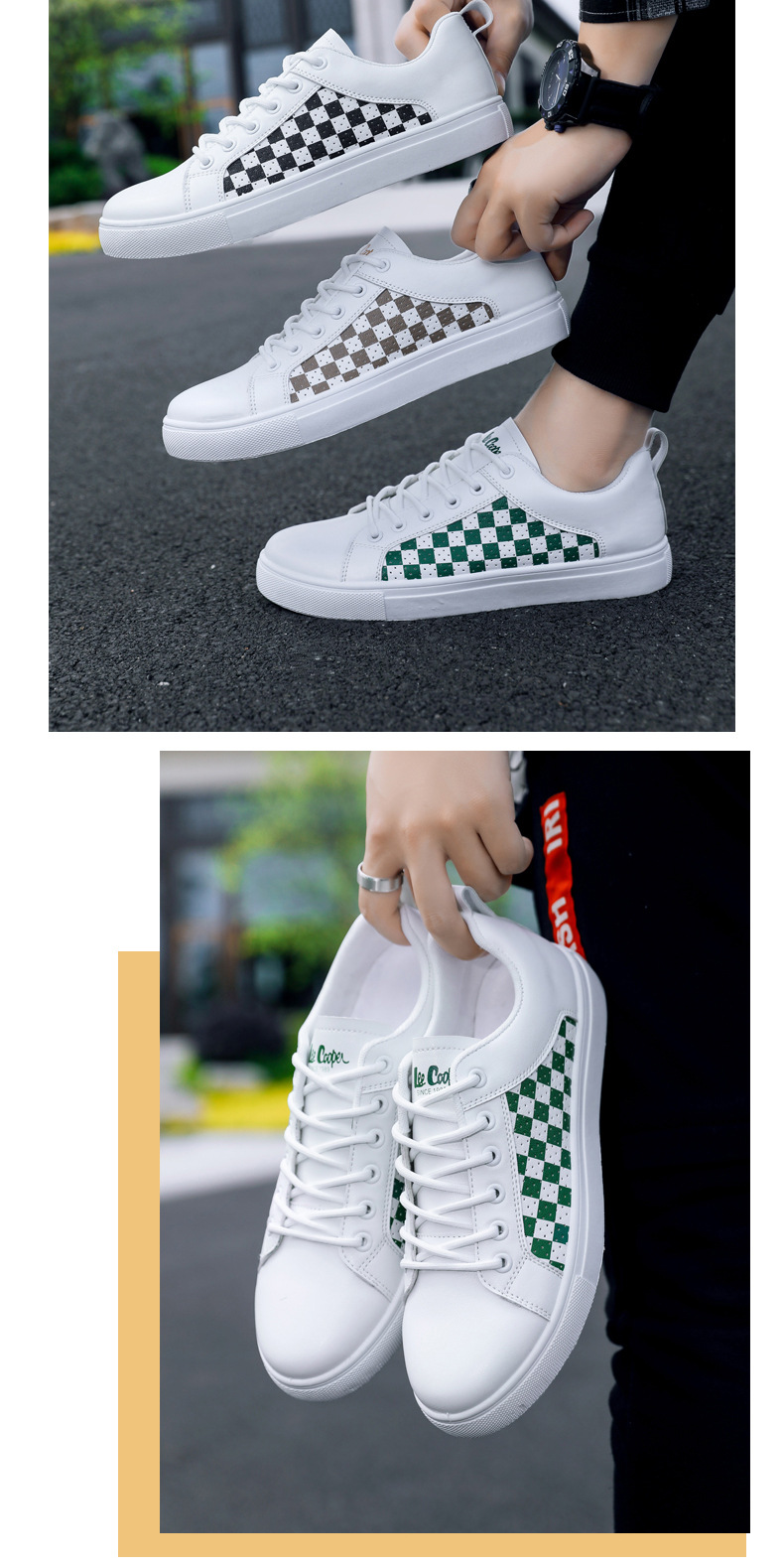 Summer Men's PU Leather Casual Shoes foto 2