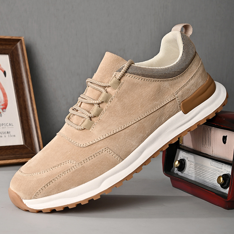 Fashionable Breathable Leather All-matching Men foto 5