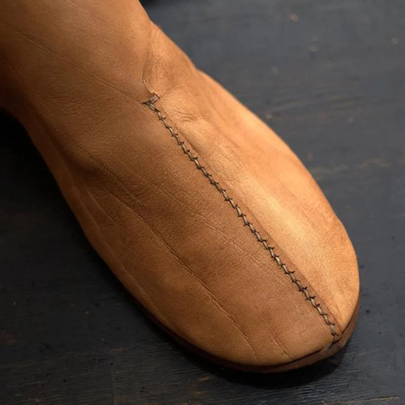 Fashion Personality Flat Round Toe Lace-up Men's Boots foto 5