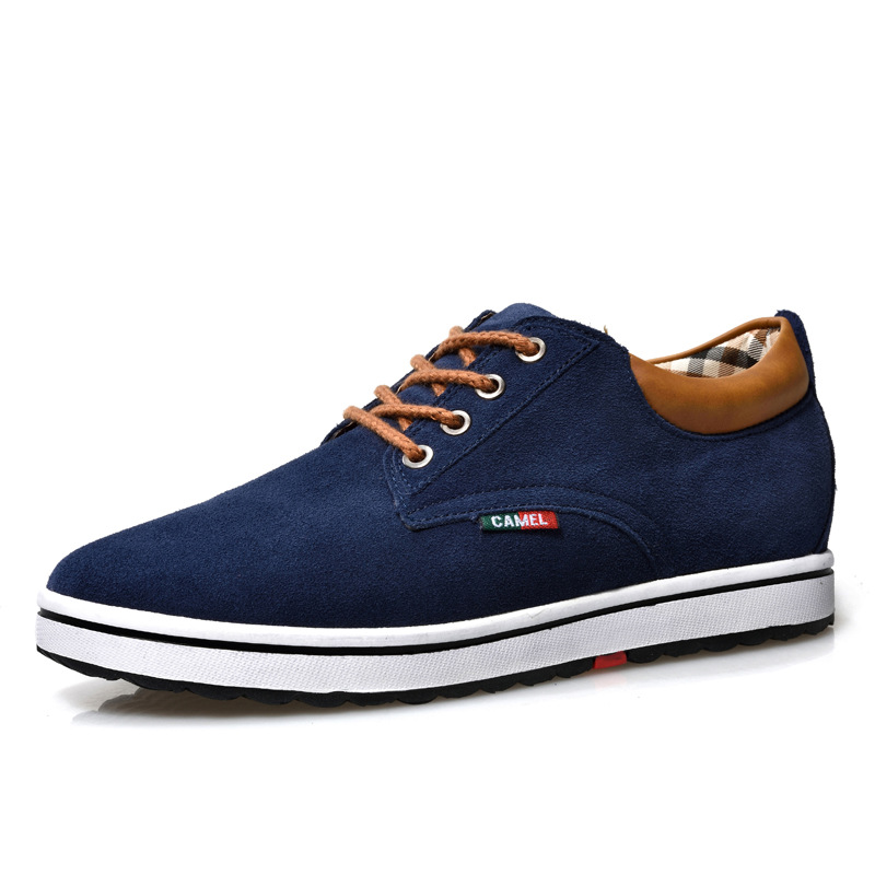Genuine Leather Wear-resisting Sand Non-slip Elevator Shoes Men foto 3