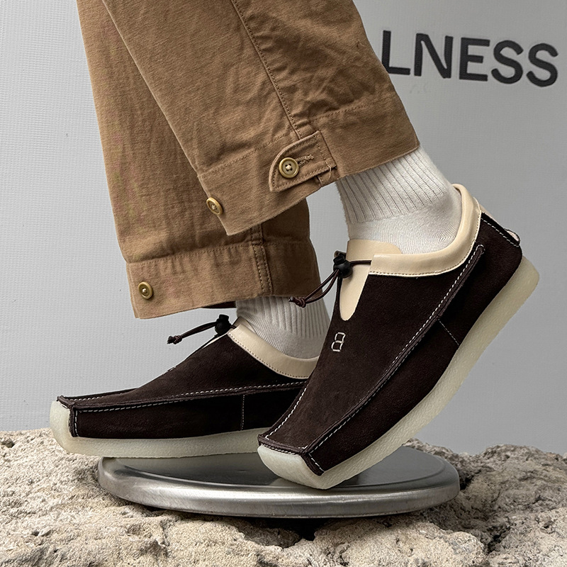 Casual Plus Size High-top Loafers Comfortable To Wear Outside Soft Bottom Lace Up Pumps foto 2