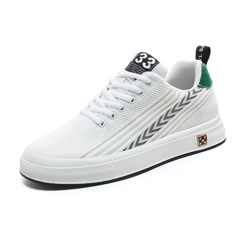 Flying Woven Skate Shoes Mesh Wear-resistant Sports Leisure Invisible Height Increasing Insole Men foto 5