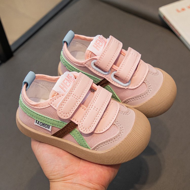 Korean-style Kindergarten Indoor Springautumn Unisex Children's Canvas Shoes foto 4