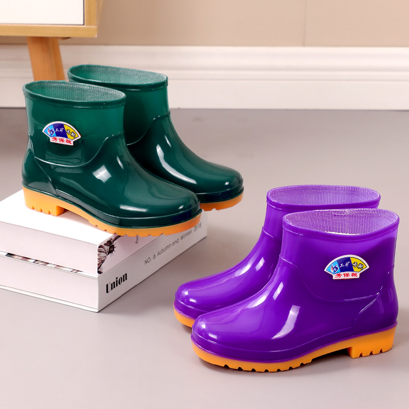 Ladies' Short Thermal Waterproof Non-slip Rain Boots foto 5