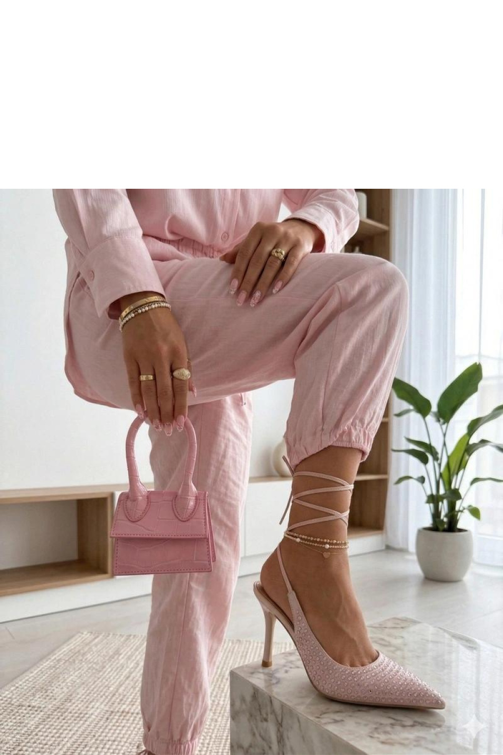 Gebonden hoge hakken schoenen Solea foto 2