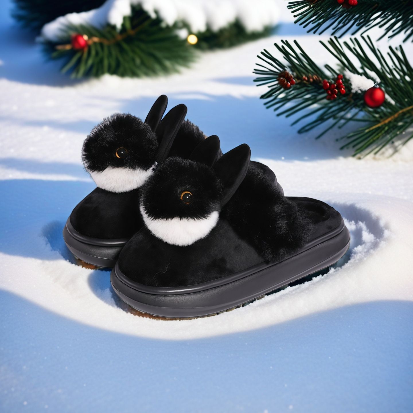 Warm Slippers For Men And Women Silent Thickened foto 2