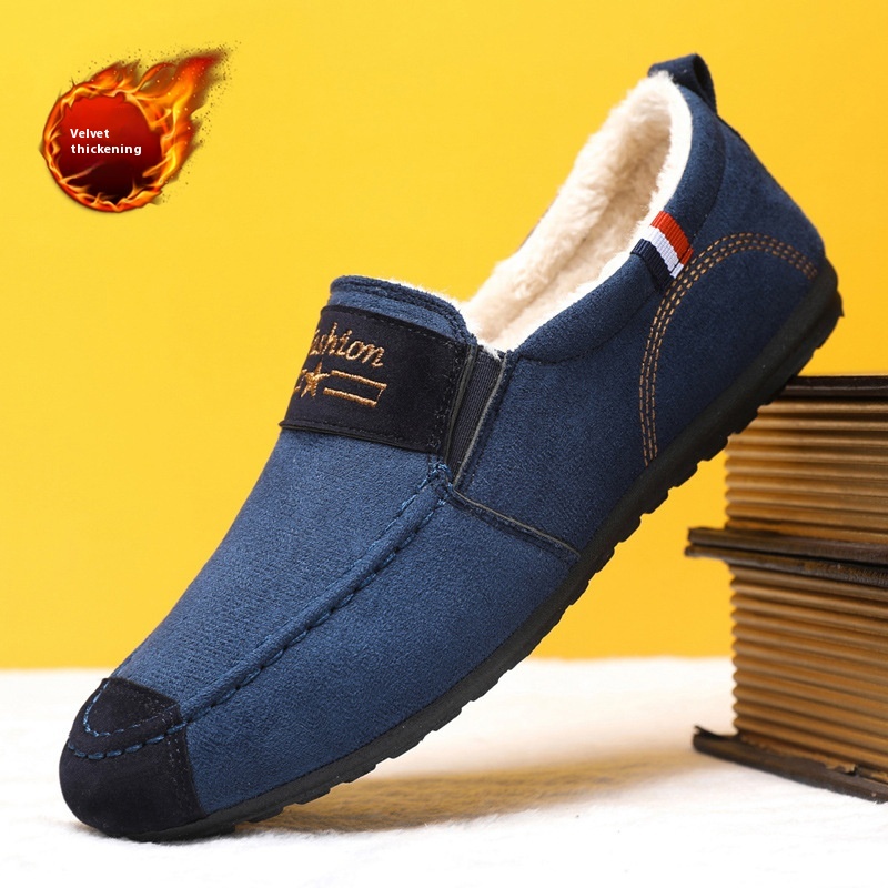 Men's Shoes Autumn And Winter Fleece-lined Gommino foto 2