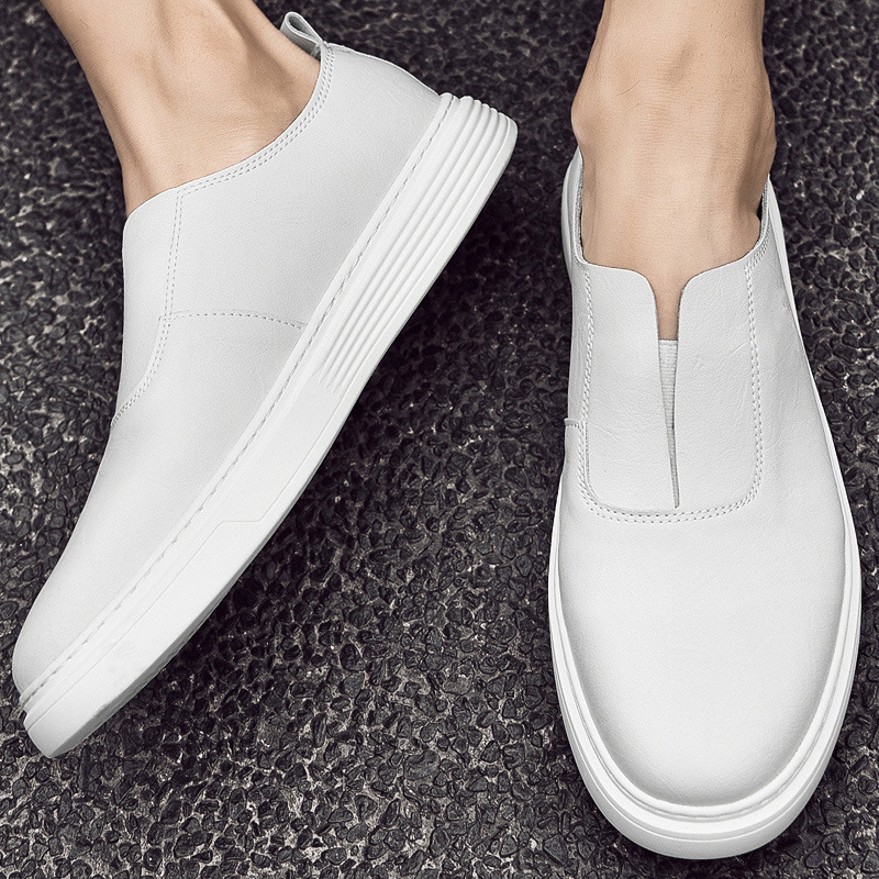 Men's Plus Size Lazy White Shoes foto 2