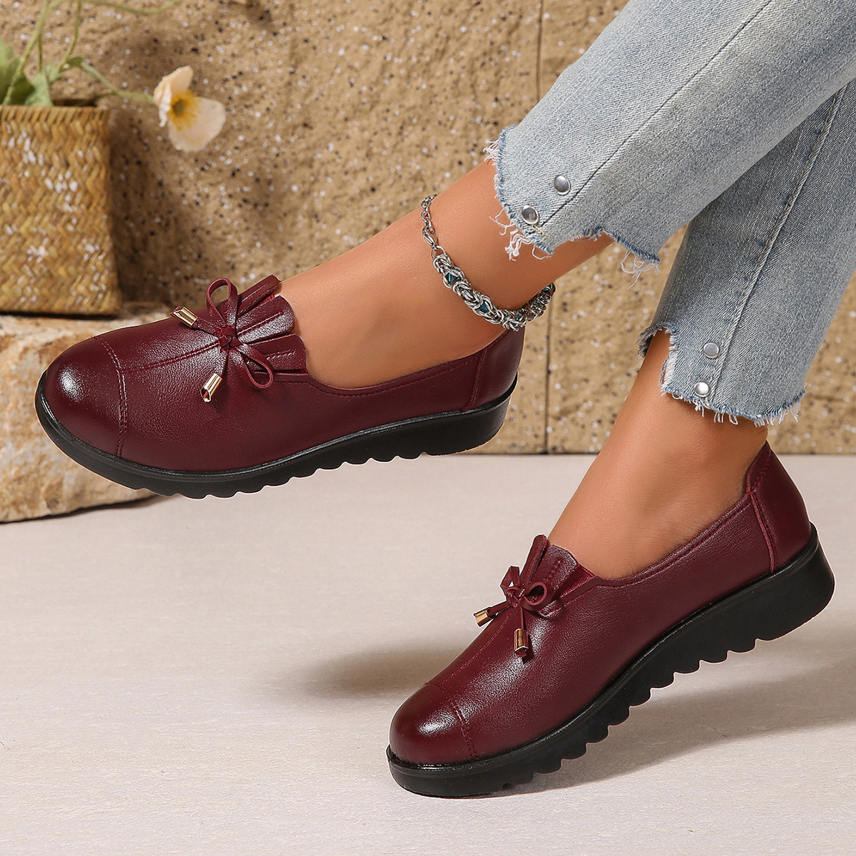 Women's Simple All-matching Soft Bottom Soft Surface Non-slip Single-layer Shoes foto 4