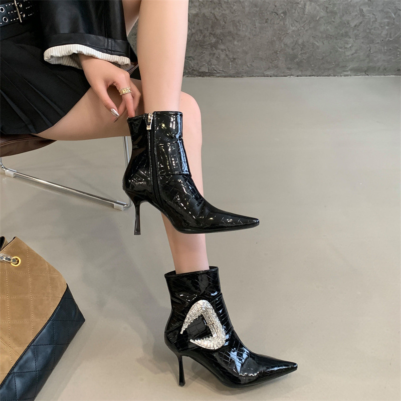 Rhinestone Sexy High-Heel Fashion Boots For Women foto 4
