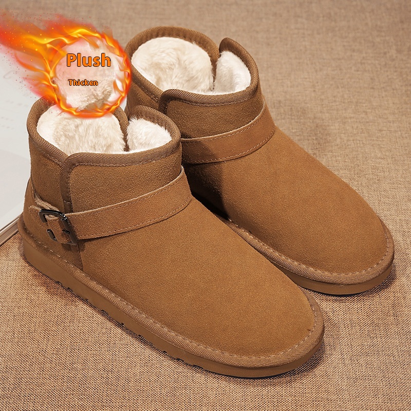Women's Velvet Warm Soft Soled Bread Cotton Shoes foto 3