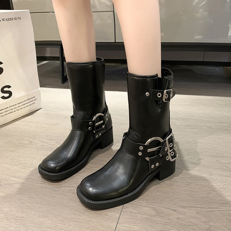 British Platform Fashion Trendy Women's Boots foto 3