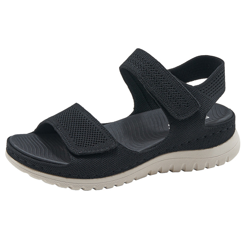 Velcro-cutout Thick-soled Women's Beach Sandals foto 2
